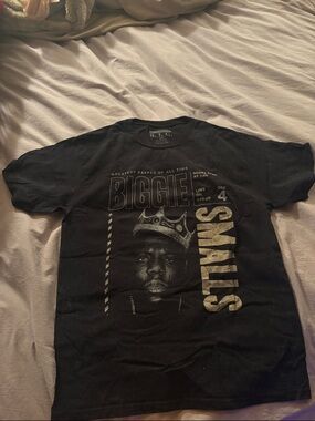 Black Short‑Sleeve Graphic T‑Shirt – Biggie Tribute